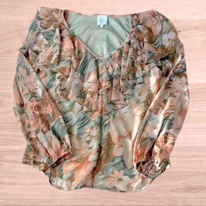 Mint Julep Ruffle Blouse